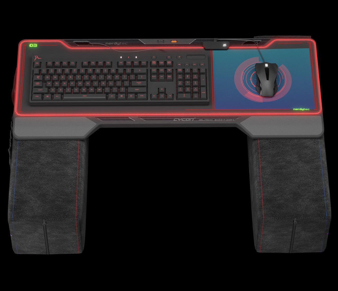 Couchmaster® CYCON² - CYPUNK² - Couch Gaming USB-Hub Desk - Limited Edition