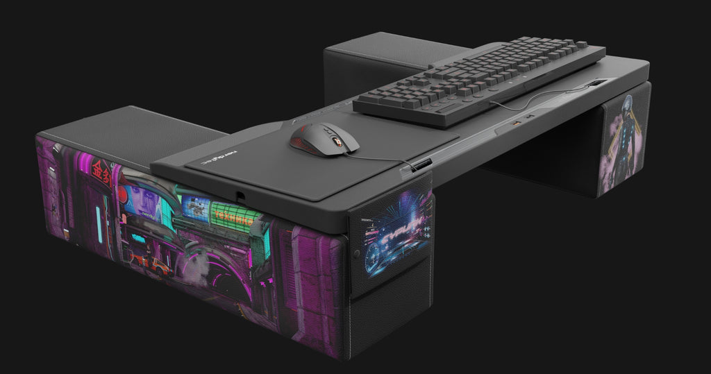 Couchmaster® CYPUNK - Couch Gaming USB-Hub Desk - Limited Edition